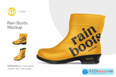 Rain Boots Mockup Set Rain Boots Mockup Set