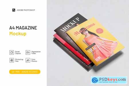 A4 Magazine Mockup A4 Magazine Mockup