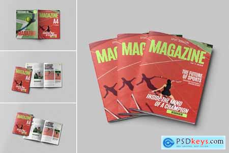 A4 magazine mock-up