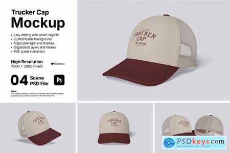 Trucker Cap Mockup