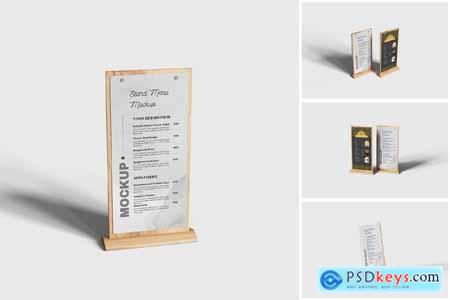 Table Menu Mockup