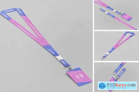 Lanyard ID Badge Mockup