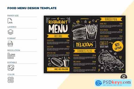Vintage Restaurant Food Menu Template
