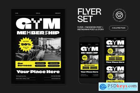 Gym Membership Offers Flyer H96XXJJ