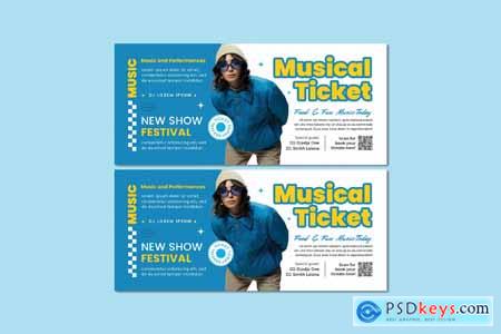 Musical Ticket Design