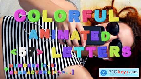 Colorful Animated Letters 59159882