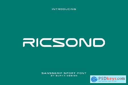 Ricsond - Sport Font
