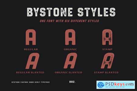 Bystone - Vintage Display Sans Serif