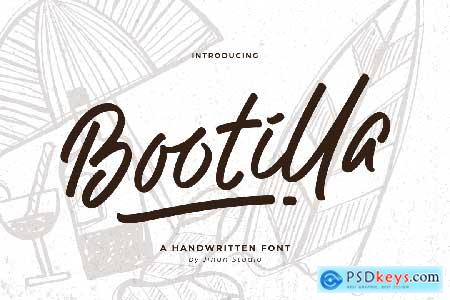 Bootilla - A Handwritten Font