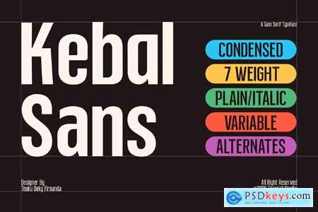 Kebal Sans - Condensed Font