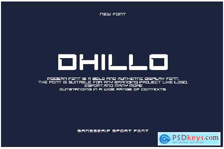 Dhillo - Sport Font