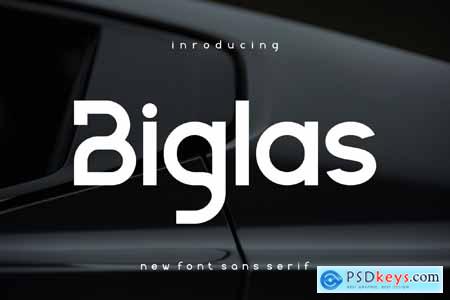 Biglas - Sans Display Font Logo