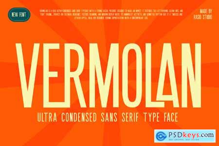 Vermolan Ultra Condensed Sans Serif