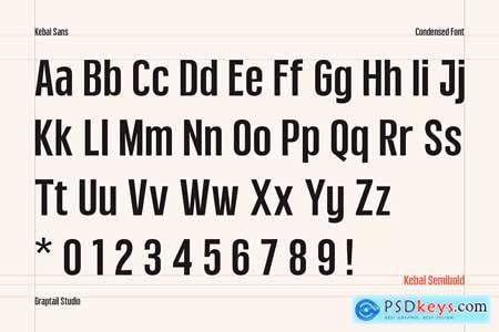 Kebal Sans - Condensed Font