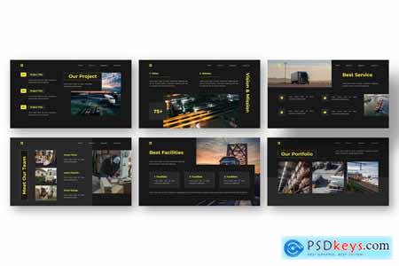 Express Logistic - Expedition Powerpoint Templates