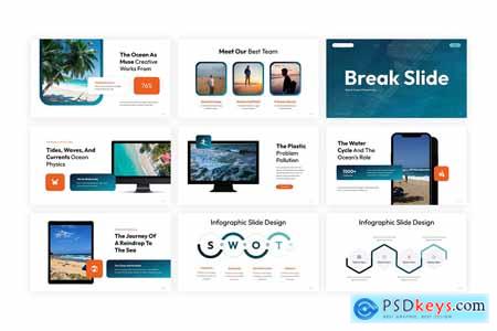 Beach Ocean Powerpoint Presentation