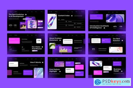 Black Purple Modern Gradient AI Pitch Deck 002