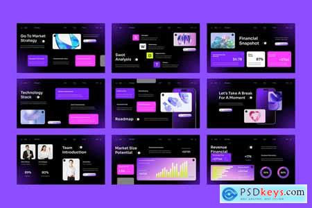 Black Purple Modern Gradient AI Pitch Deck 002