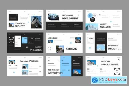 Black Minimalist Real Estate Company Profile 002