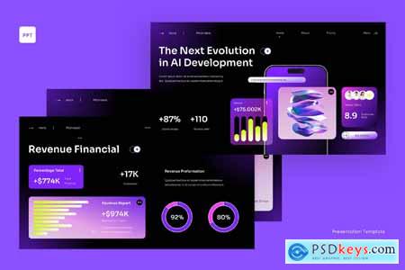 Black Purple Modern Gradient AI Pitch Deck 002