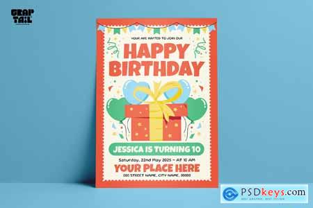 Happy Brithday Flyer RLCE6T5