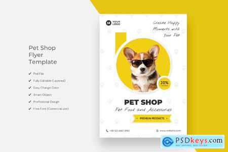 Pet Shop Flyer Template Design