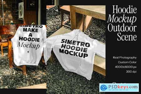 Hoodie Mockup Outdoor Scene - VOL