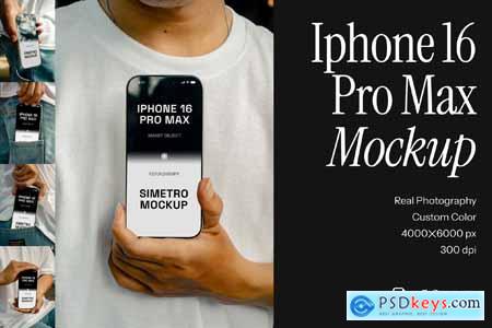 iphone 16 Pro Max Mockup - VOL G64X2ET
