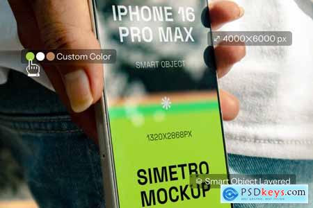 iphone 16 Pro Max Mockup - VOL G64X2ET