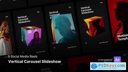 Reels - Vertical Carousel Slideshow Effect After Effects Project Files 59157330