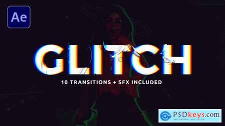 Monochrome Glitch Transitions 59313015