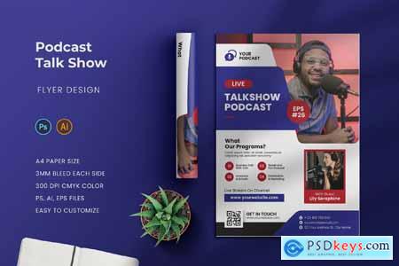Podcast Talk Show Flyer