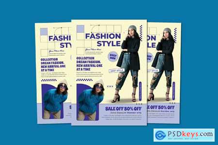 Purple Fashion Style Flyer