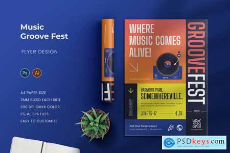 Music Groove Fest Flyer