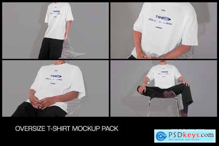 Oversize T-shirt Mockup Pack EY2QF7E