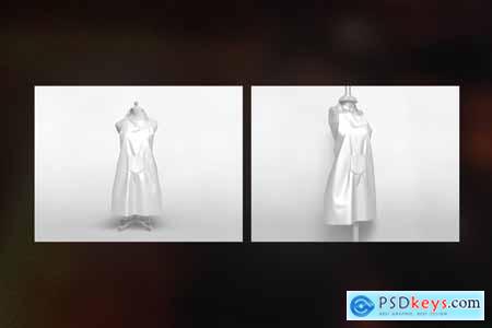 Kitchen Apron Mockups with Pocket Set