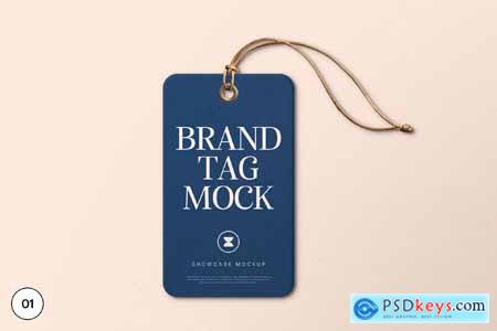 Classic String Hang Tag Mockup