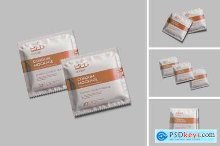 Condom Packaging Mockup
