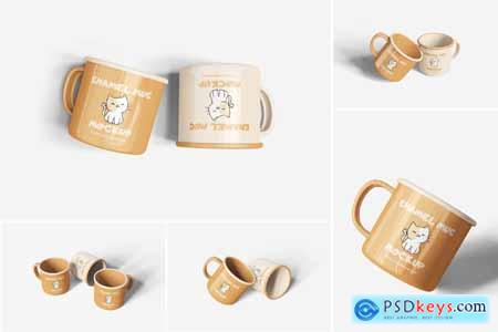 Enamel Mug Mockup
