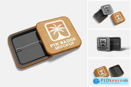 Pin Badge Mockup