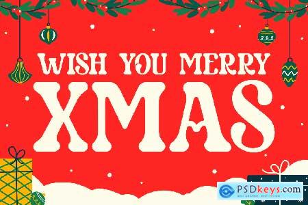 Toasty Curve Christmas Font