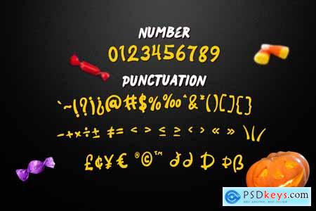 Halloween Font - Spooky Foodie