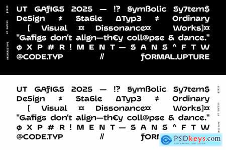 Gafigs - An Experimental Sans