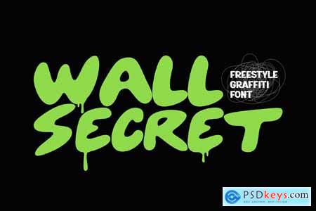 Wall Secret  Freestyle Graffiti Font