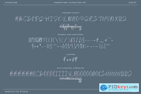 Hampother Signature Script Font