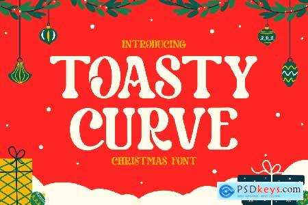 Toasty Curve Christmas Font