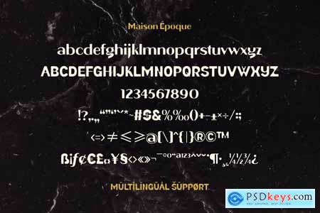 Maison &#201;poque  The Luxury Font Duo