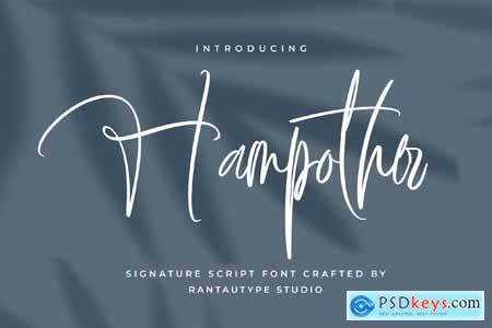 Hampother Signature Script Font