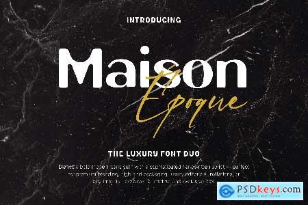 Maison &#201;poque  The Luxury Font Duo