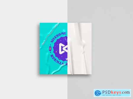 Sticker Branding Mockup Set AXYM2Q4
